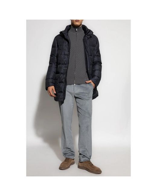 Etro Jassen ,Blauw ,Donsjack Met Afneembare Capuchon in het Blue voor heren