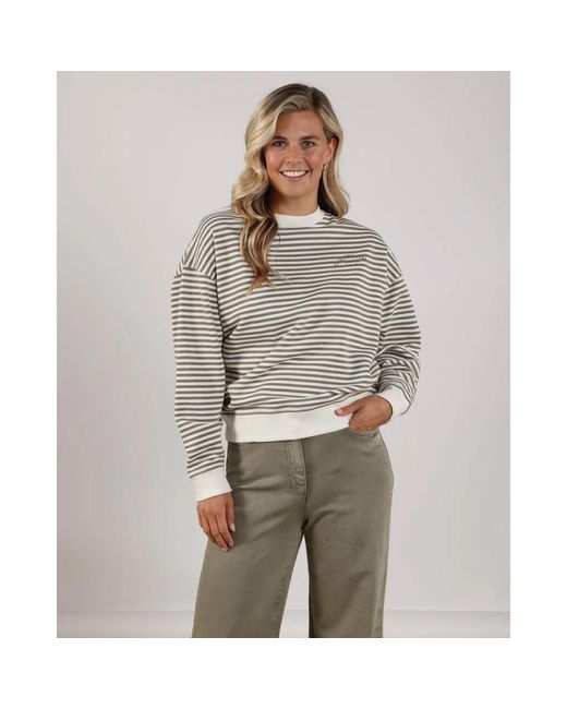 Nukus Patty Pullover Stripe in het White