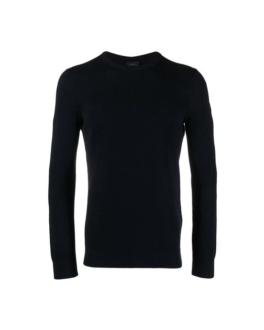 Paul & Shark Blue Round-Neck Knitwear for men