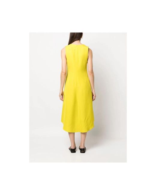 Calcaterra Yellow Midi Dresses