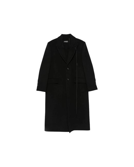 Ann Demeulemeester Single-Breasted Coat in het Black