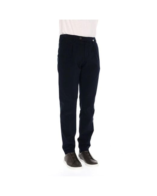 Myths Blue Slim-Fit Trousers for men