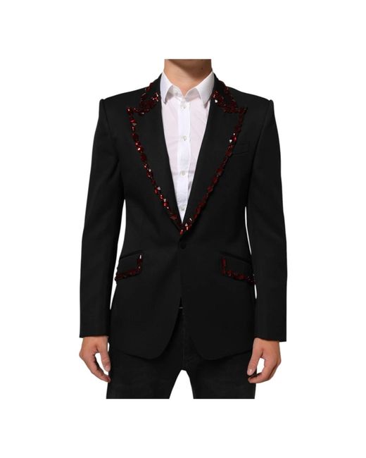 Dolce & Gabbana Black Blazers for men