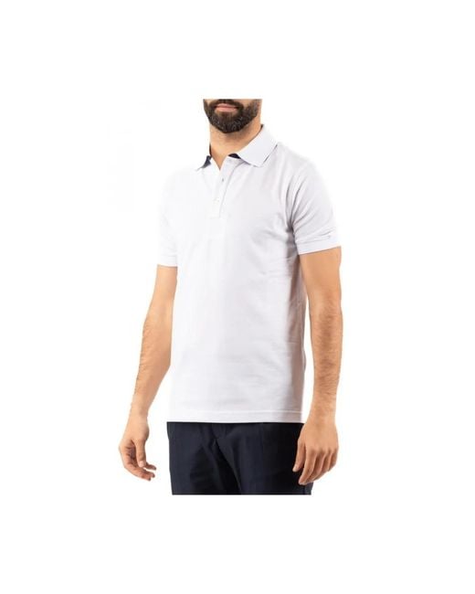 Polo Shirts Fay de hombre de color White