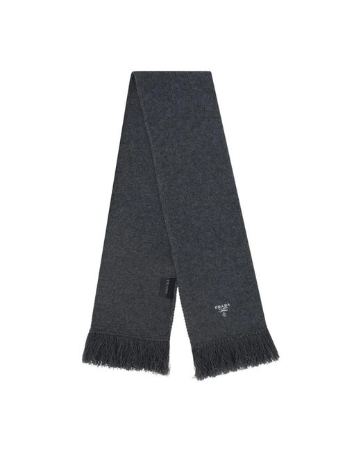 Prada Winter Scarves in het Gray voor heren