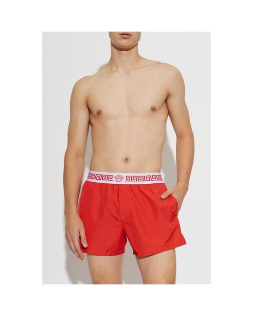 Beachwear Versace de hombre de color Red