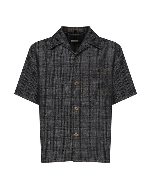 Burberry Short Sleeve Shirts in het Black voor heren