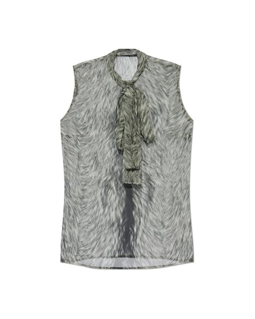 Sleeveless Tops di Dolce & Gabbana in Gray