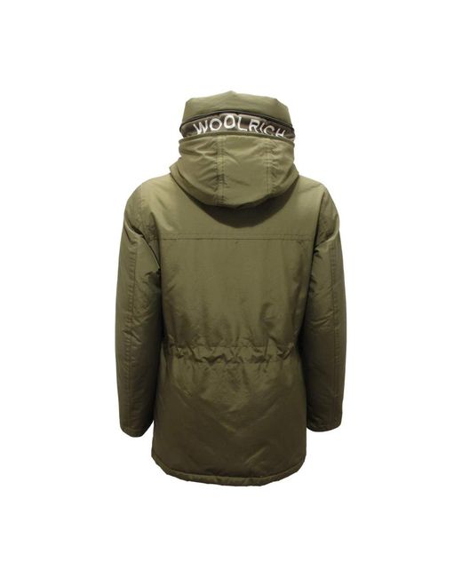 Woolrich Green Winter Jackets for men