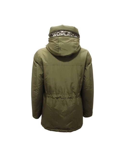 Woolrich Green Winter Jackets for men