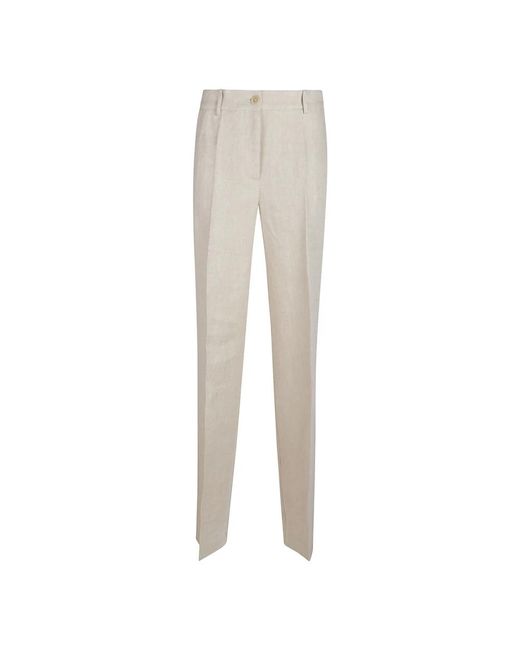 P.A.R.O.S.H. Natural Straight Trousers