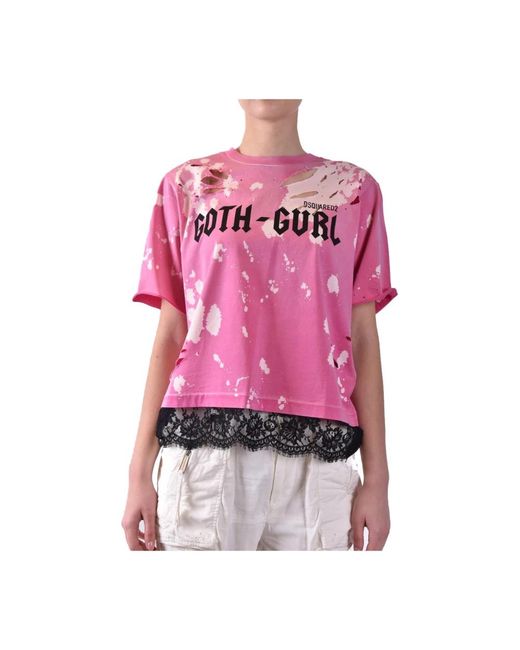 DSquared² Pink T-Shirts