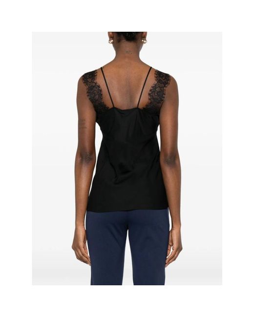 Pinko Black Sleeveless Tops