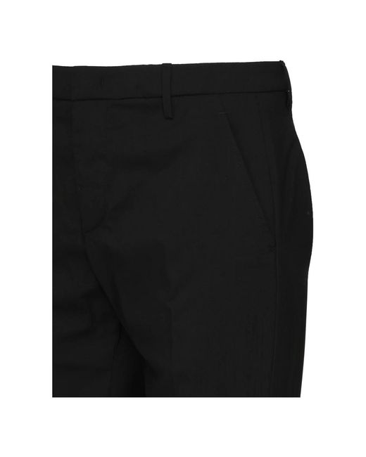 Dondup Black Slim-Fit Trousers for men