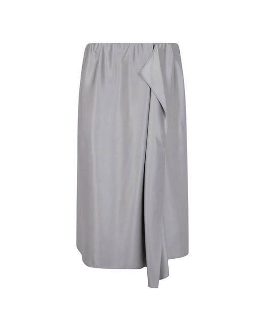 Midi Skirts Giorgio Armani de color Gray