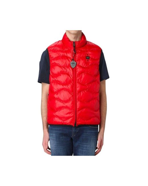 Vests Blauer de hombre de color Red