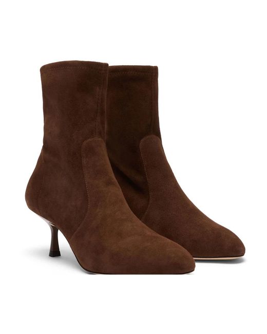 Stuart Weitzman Brown Heeled Boots