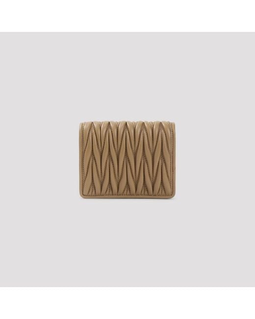 Miu Miu Metallic Wallets & Cardholders