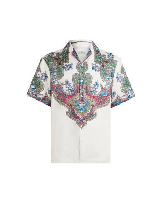 Etro Overhemden ,Wit ,Shirt in het Blue voor heren