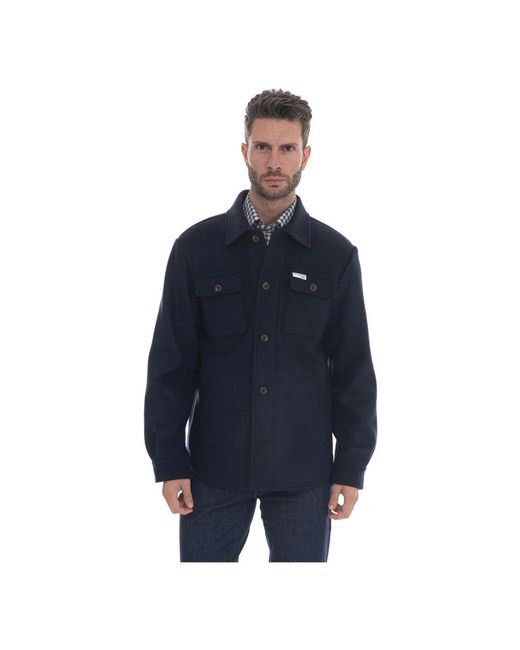 Fay Overshirt in het Blue voor heren