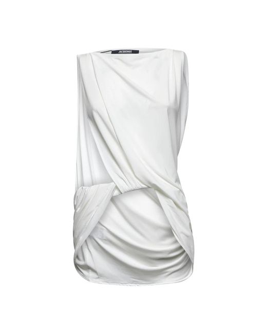 Jacquemus White Sleeveless Tops