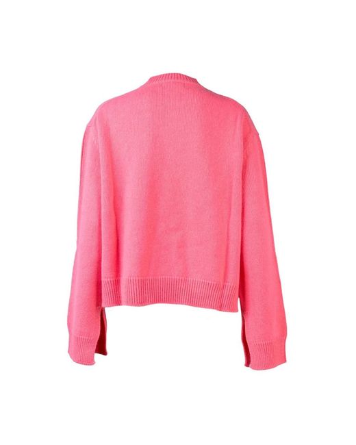 Laneus Pink Round-Neck Knitwear