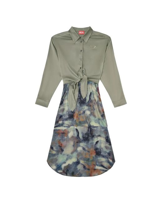 DIESEL Gray Shirt Dresses