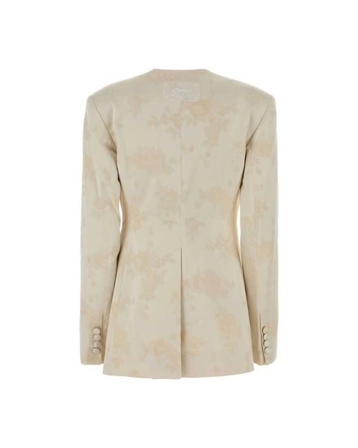 Ganni Natural Blazers