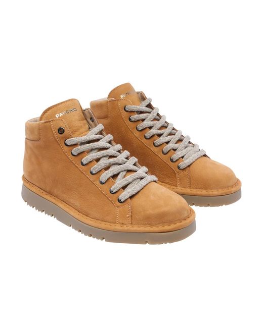 Lace-Up Boots Pànchic de hombre de color Brown