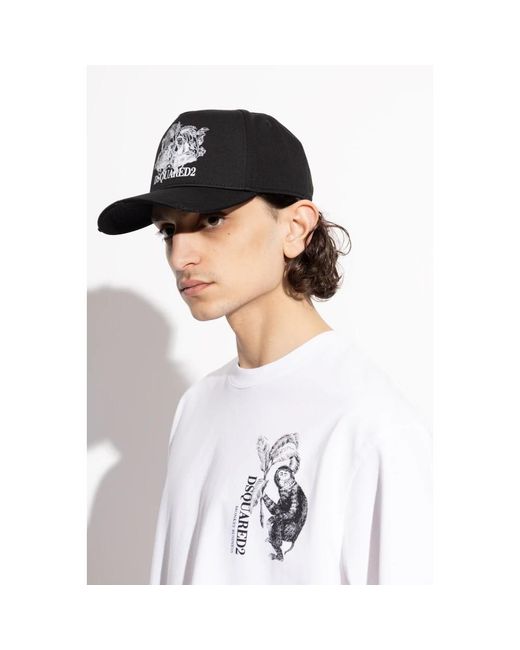 DSquared² Black Caps for men