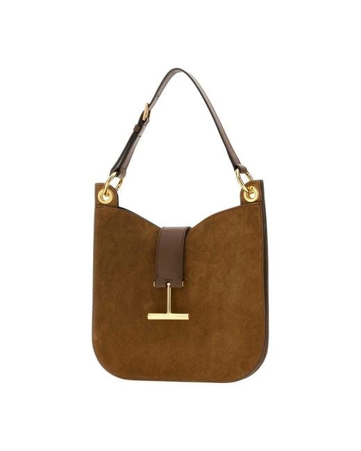 Tom Ford Brown Shoulder Bags