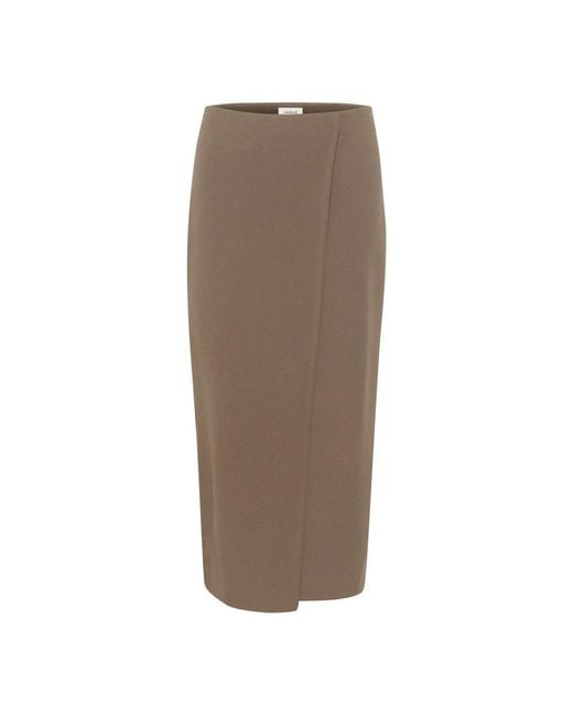 Soaked In Luxury Brown Eleganter Morel Rock Slim-Fit Klassischer Stil