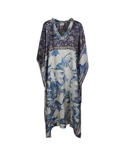 Pierre Louis Mascia Multicolor Langes kaftan kleid