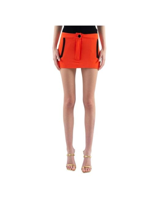 ROWEN ROSE Red Short Skirts