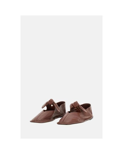 Hereu Brown Ballerina Shoes