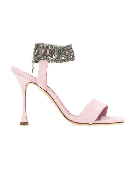 Manolo Blahnik Pink High Heel Sandals