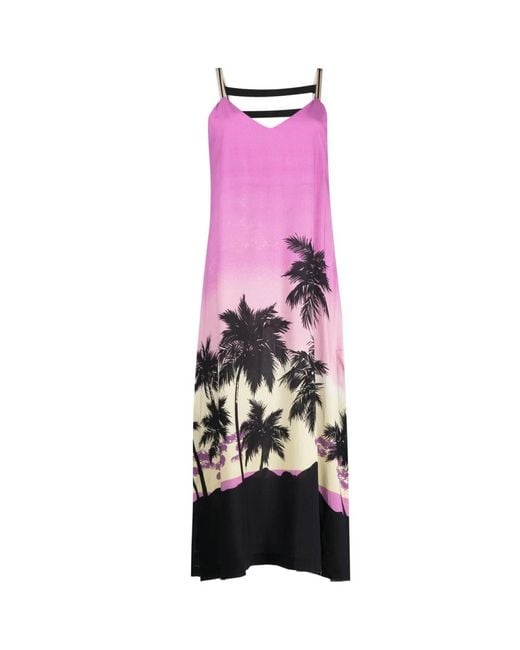 Palm Angels Pink Midi Dresses