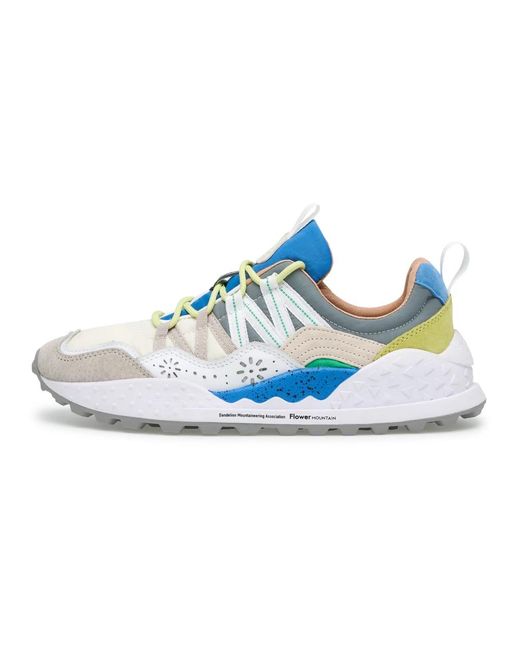 Flower Mountain Blue Sneakers for men