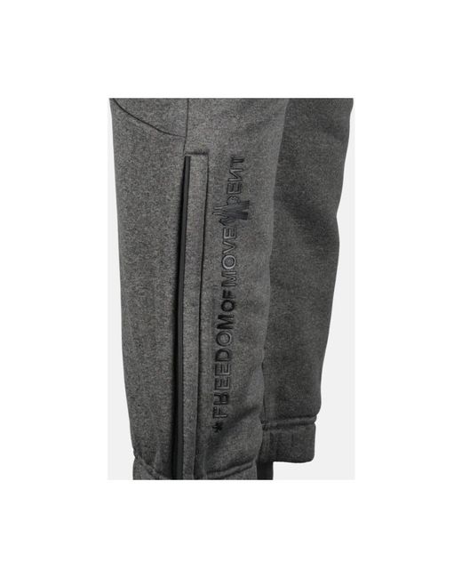 Trousers > sweatpants Moncler pour homme en coloris Gray