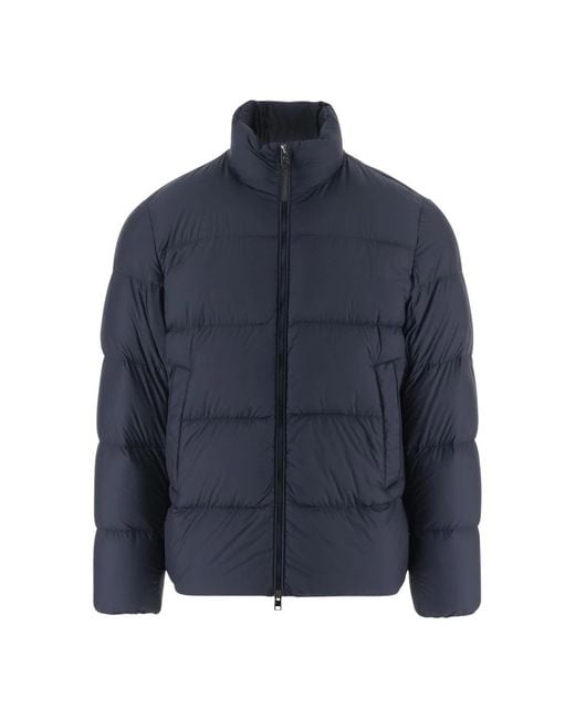 Woolrich Jassen ,Blauw ,Nylon Cloud Eagle Nylon Down Jacket in het Blue voor heren