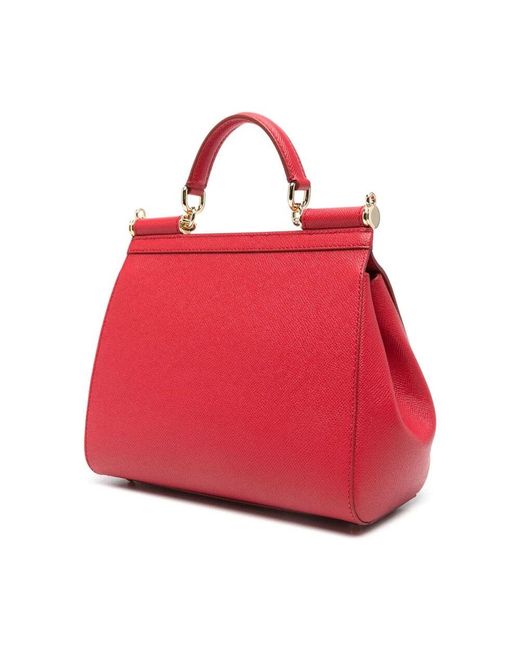 Dolce & Gabbana Red Stilvolle Tote Tasche Mit Bb6002B100180303