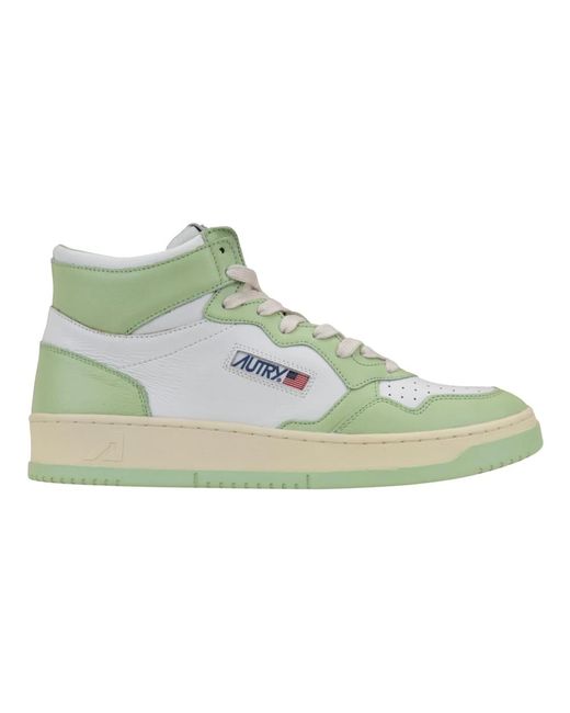 Sneakers stringate in pelle di Autry in Green da Uomo
