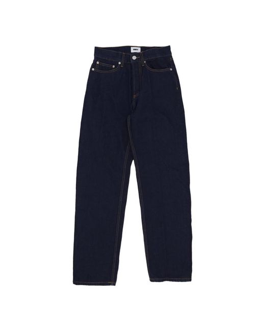 Obey Blue Straight Fit Jeans for men