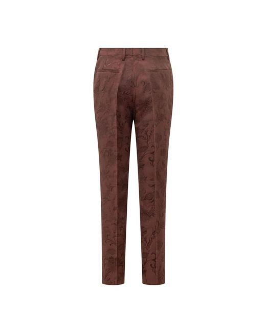 Etro Brown Straight Trousers