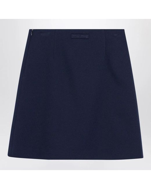 Miu Miu Blue Short Skirts