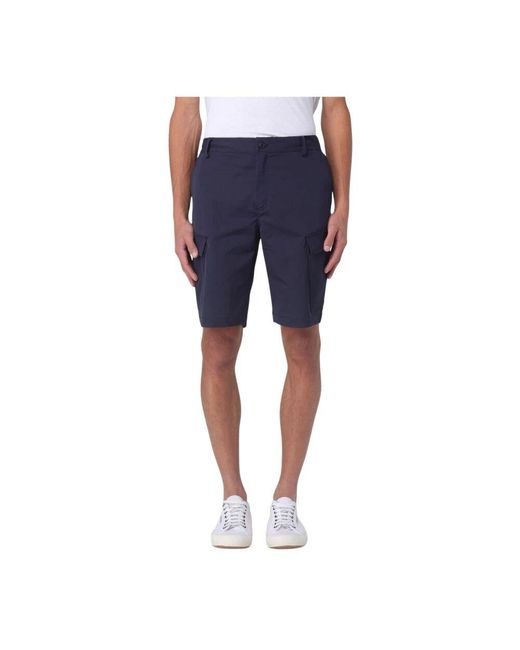 Save The Duck Blaue Shorts Für Männer in Blue für Herren