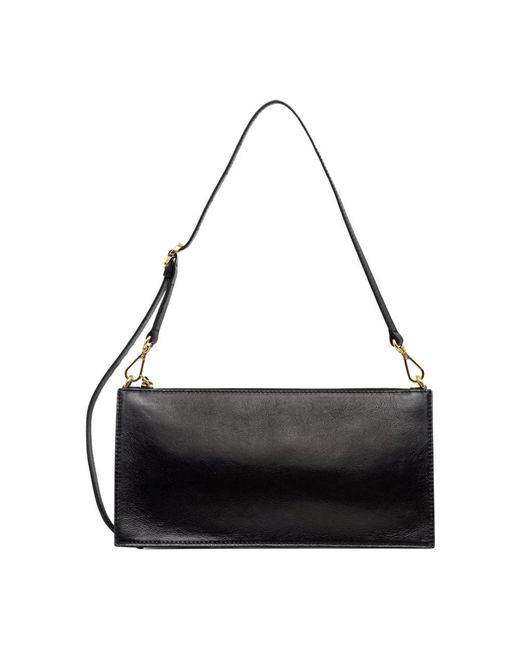 Pollini Black Envelope Clutch