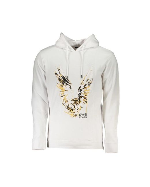 Roberto Cavalli White Hoodies for men