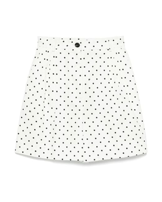 Dolce & Gabbana White Short Shorts