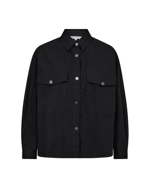 Shirts co'couture de color Black